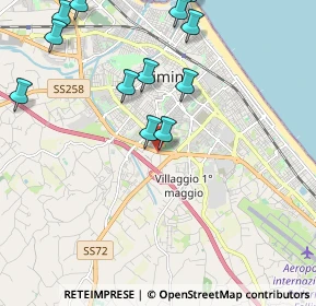 Mappa Via nuova circonvallazione n° 69 scala A, 47923 Rimini RN, Italia (2.47)