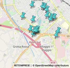 Mappa Via nuova circonvallazione n° 69 scala A, 47923 Rimini RN, Italia (0.8275)