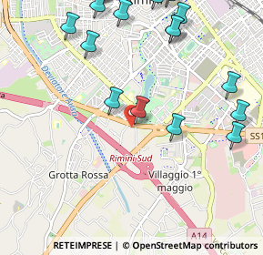 Mappa Via nuova circonvallazione n° 69 scala A, 47923 Rimini RN, Italia (1.41722)