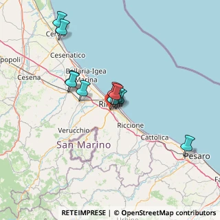Mappa Via nuova circonvallazione n° 69 scala A, 47923 Rimini RN, Italia (11.90909)