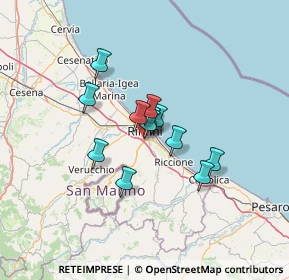 Mappa Via nuova circonvallazione n° 69 scala A, 47923 Rimini RN, Italia (8.90083)