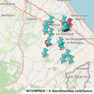 Mappa Via Aldo Moro, 47020 Roncofreddo FC, Italia (7.23789)