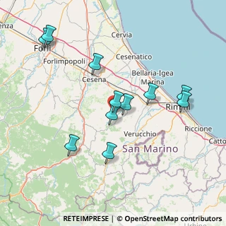 Mappa Via Aldo Moro, 47020 Roncofreddo FC, Italia (15.29818)