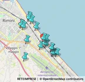 Mappa Viale Marebello, 47924 Rimini RN, Italia (1.55474)