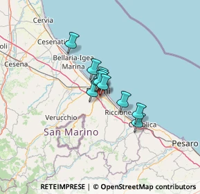 Mappa SS Adriatica, 47923 Rimini RN, Italia (6.68909)