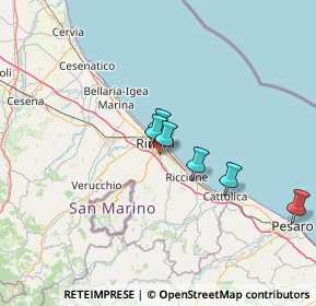 Mappa SS Adriatica, 47923 Rimini RN, Italia (33.2525)