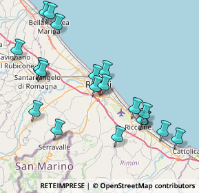 Mappa Via Circonvallazione Nuova, 47924 Rimini RN, Italia (9.026)