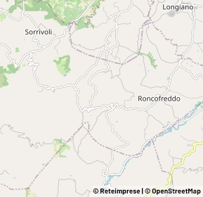 Mappa 47020 Roncofreddo FC, Italia (1.42353)