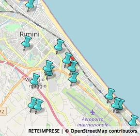 Mappa Via Giuseppe Melucci, 47924 Rimini RN, Italia (2.44933)