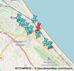 Mappa Via Giuseppe Melucci, 47924 Rimini RN, Italia (1.53231)
