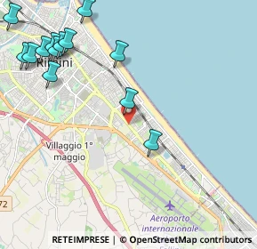 Mappa Via Giuseppe Melucci, 47924 Rimini RN, Italia (2.82615)