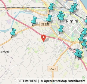 Mappa Casetti, 47923 Rimini RN, Italia (3.08706)