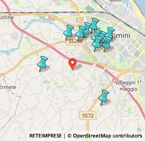 Mappa Casetti, 47923 Rimini RN, Italia (1.93091)