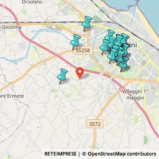 Mappa Casetti, 47923 Rimini RN, Italia (2.2565)