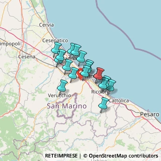 Mappa Casetti, 47923 Rimini RN, Italia (8.92056)