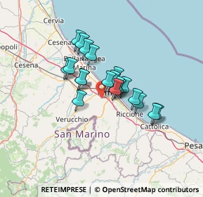 Mappa Casetti, 47923 Rimini RN, Italia (9.5175)