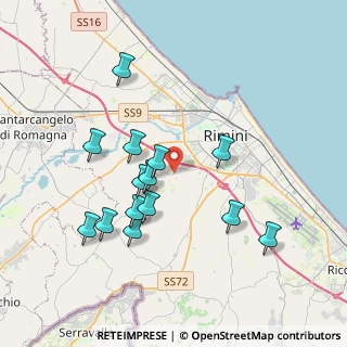 Mappa Casetti, 47923 Rimini RN, Italia (3.68143)