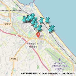 Mappa Via E. Rodriguez, 47900 Rimini RN, Italia (1.64938)