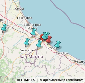 Mappa Via Pomposa, 47924 Rimini RN, Italia (22.94083)