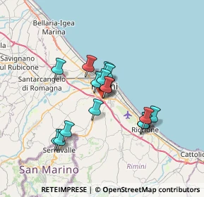 Mappa Via Pomposa, 47924 Rimini RN, Italia (5.4775)