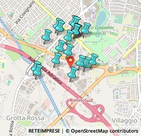 Mappa Via Pomposa, 47924 Rimini RN, Italia (0.3735)
