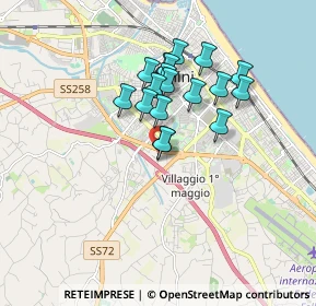 Mappa Via Pomposa, 47924 Rimini RN, Italia (1.40333)