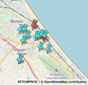 Mappa Via Tommaso Campanella, 47924 Rimini RN, Italia (1.51286)