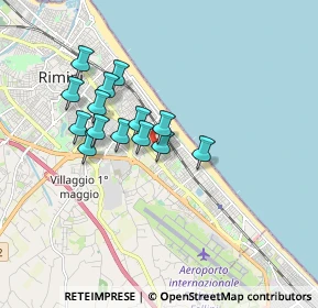 Mappa Via Tommaso Campanella, 47924 Rimini RN, Italia (1.45786)