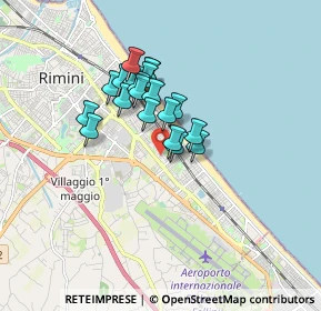 Mappa Via Tommaso Campanella, 47924 Rimini RN, Italia (1.2495)