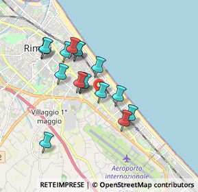 Mappa Via Tommaso Campanella, 47924 Rimini RN, Italia (1.56875)