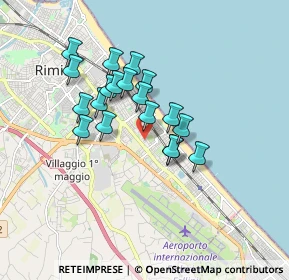 Mappa Via Tommaso Campanella, 47924 Rimini RN, Italia (1.40579)