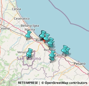 Mappa Via Tommaso Campanella, 47924 Rimini RN, Italia (8.94067)