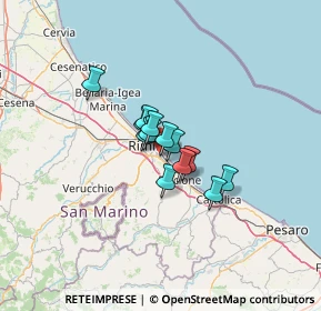 Mappa Via Tommaso Campanella, 47924 Rimini RN, Italia (7.09615)
