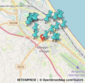 Mappa Via Circonvallazione Nuova, 47924 Rimini RN, Italia (1.711)