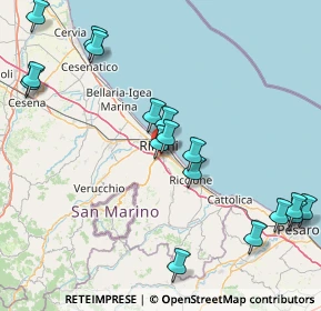 Mappa Via Circonvallazione Nuova, 47924 Rimini RN, Italia (19.52824)