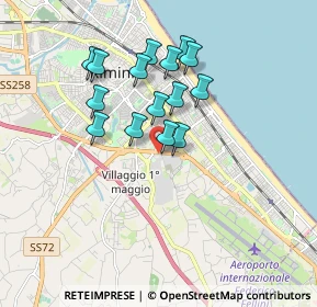 Mappa Via Macanno n. 69 Presso Clinica Regina Salutis II° piano Centro Direzionale Minerva, 47924 Rimini RN, Italia (1.504)