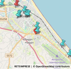 Mappa Via Macanno n. 69 Presso Clinica Regina Salutis II° piano Centro Direzionale Minerva, 47924 Rimini RN, Italia (2.64167)