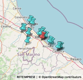 Mappa Via Macanno n. 69 Presso Clinica Regina Salutis II° piano Centro Direzionale Minerva, 47924 Rimini RN, Italia (9.173)