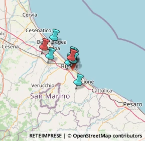 Mappa Via Macanno n. 69 Presso Clinica Regina Salutis II° piano Centro Direzionale Minerva, 47924 Rimini RN, Italia (6.15091)