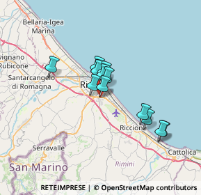 Mappa Via Macanno n. 69 Presso Clinica Regina Salutis II° piano Centro Direzionale Minerva, 47924 Rimini RN, Italia (4.92308)