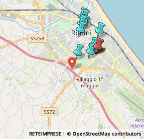 Mappa A14 - Autostrada Adriatica, 47924 Rimini RN, Italia (1.73929)