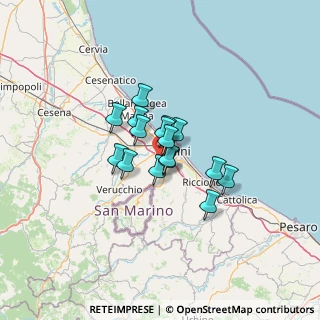 Mappa Via Prazzolo, 47923 Rimini RN, Italia (7.86938)