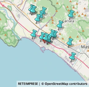 Mappa Via Capitano Michele Fiorillo, 54036 Marina di Carrara MS, Italia (3.28059)