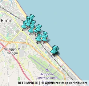 Mappa Viale Taranto, 47924 Rimini RN, Italia (1.4385)