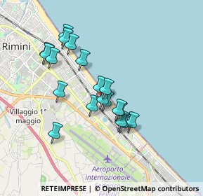 Mappa Viale Taranto, 47924 Rimini RN, Italia (1.56579)