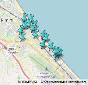 Mappa Viale Taranto, 47924 Rimini RN, Italia (1.549)