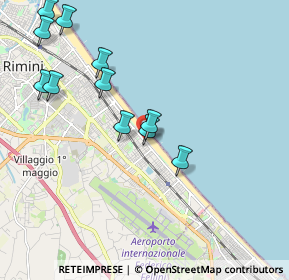 Mappa Viale Taranto, 47924 Rimini RN, Italia (2.15091)