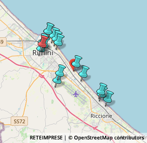 Mappa Viale Taranto, 47924 Rimini RN, Italia (3.45688)