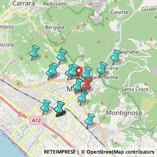 Mappa Via Bassa Tambura, 54100 Massa MS, Italia (1.719)