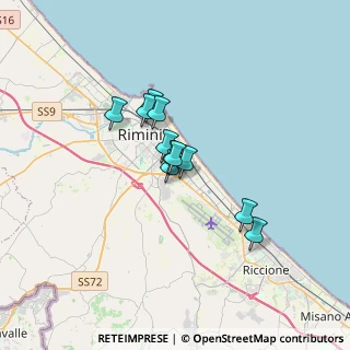 Mappa Via Flaminia, 47900 Rimini RN, Italia (2.22545)